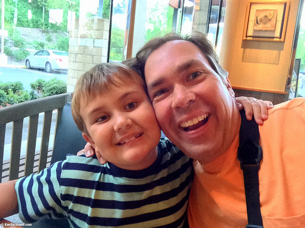 Ryan and Dad at CPK Mission Viejo