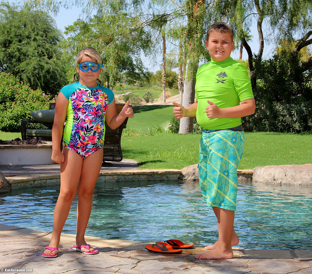 Kids at the pool in La Quinta