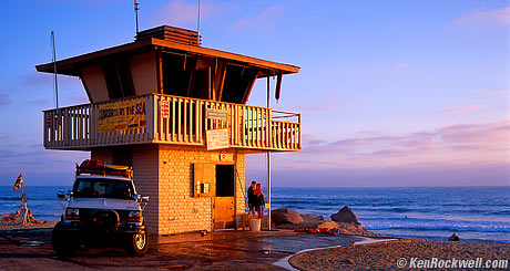 Moonlight Beach, with Katlheen