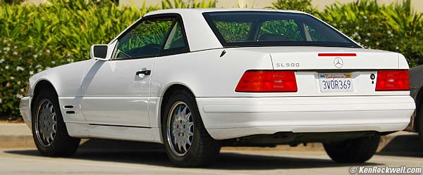 Mercedes SL500 with removable hard top
