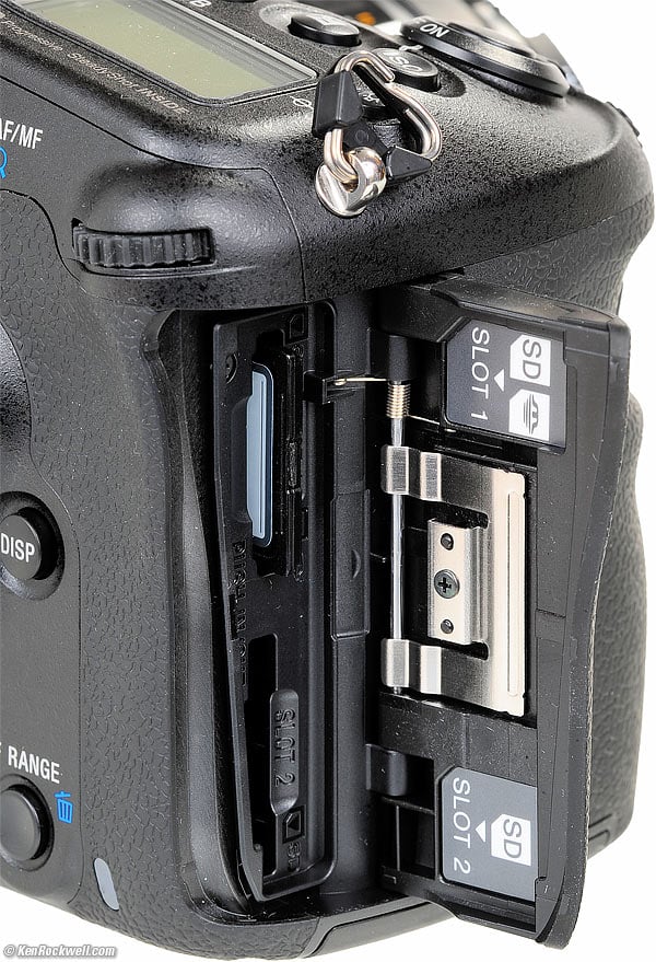 Sony A99 SD Card Slots