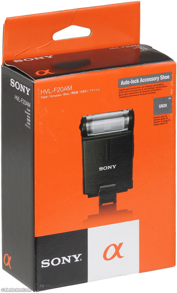 Box, Sony HVL-F20AM