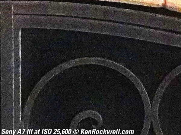 Sony A7 III High ISO sample image