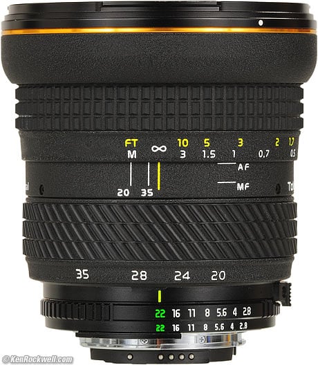 Tokina 20-35mm f/2.8 AT-X PRO