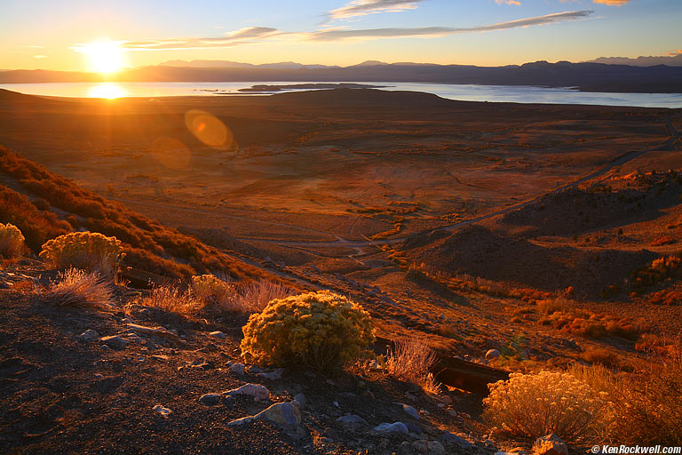 Dawn over Mono Lake, Conway Summit, California.
