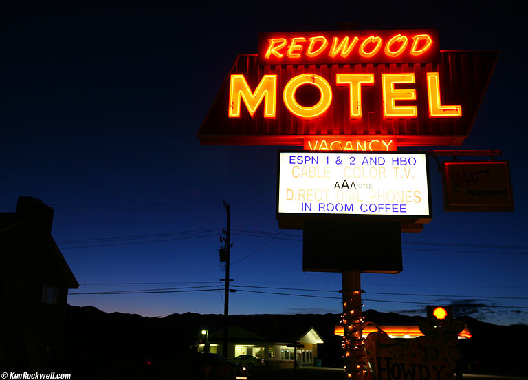 Redwood Motel, Bridgeport, California.