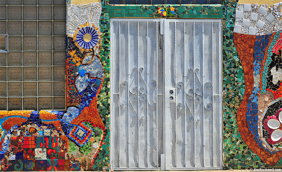 Doorway, Barrio Logan, San Diego, California.