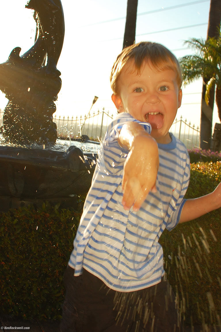 Ryan Tries to Splash Dada, 7:13 PM.