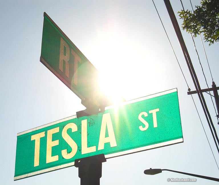Tesla Street, Shoreham, New York, 4:50 PM.