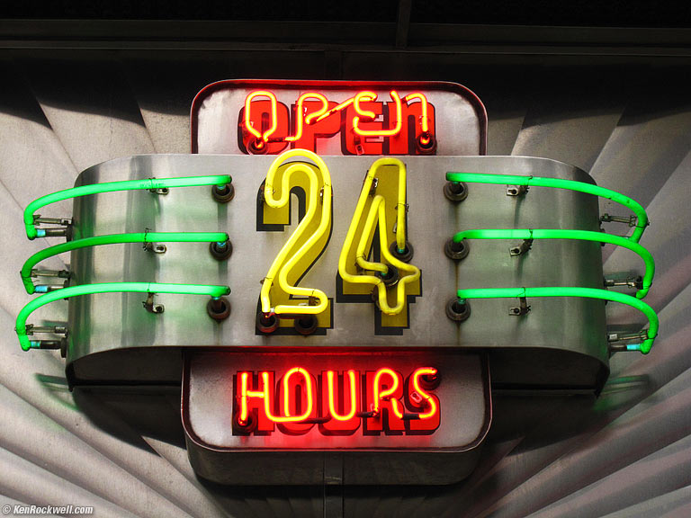 Tick Tock Diner, New York City, 9:13 AM.