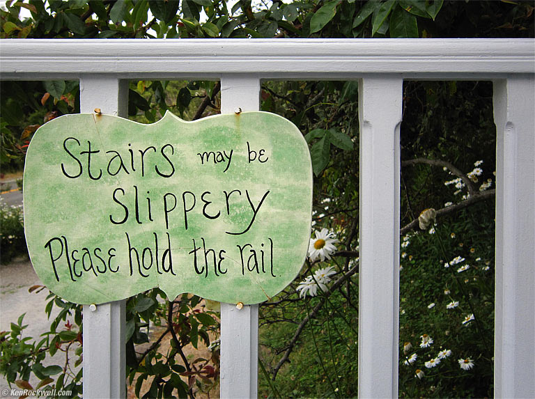 Neat Nanny Sign, West Marin, California, 5:05 PM.