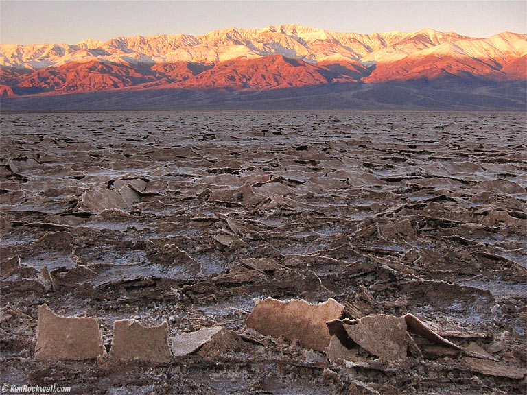 Badwater, Death Valley, 7:07 A.M.