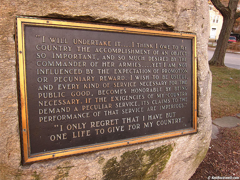 Nathan Hale Monument, Huntington, Long Island