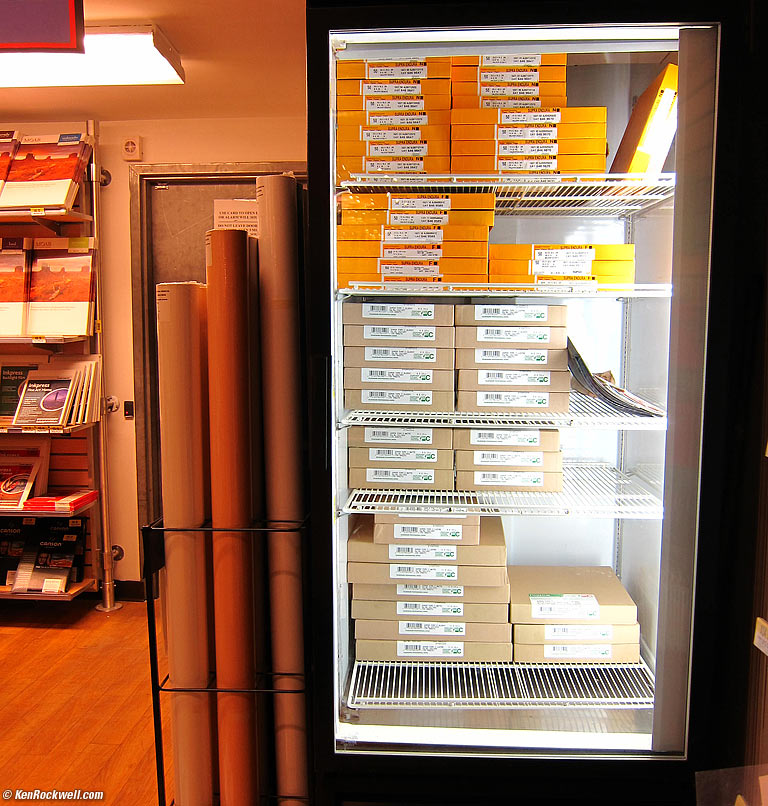 Paper in the Refrigerator at Retail at Adorama, New York City