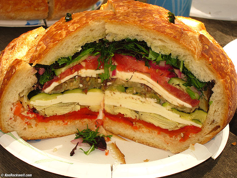 The Lovely Irene's Incredible Sandwich, as Served in Coloma, California.