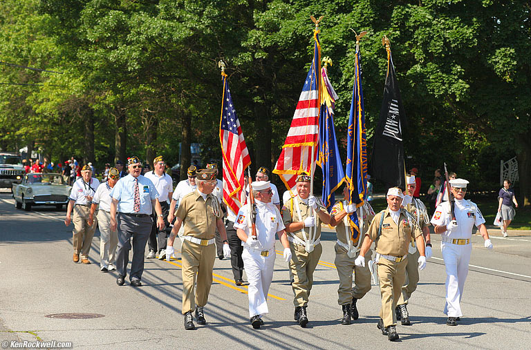 Start of the Memorial Day Parade, Plainview, Long Island, 10:12 AM.
