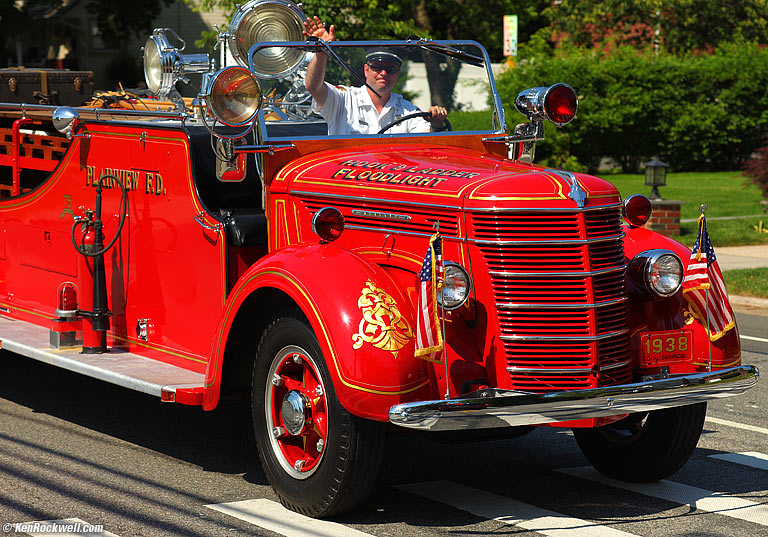Plainview Fire Department, 1938, Memorial Day Parade, Plainview, Long Island, 10:20 AM.
