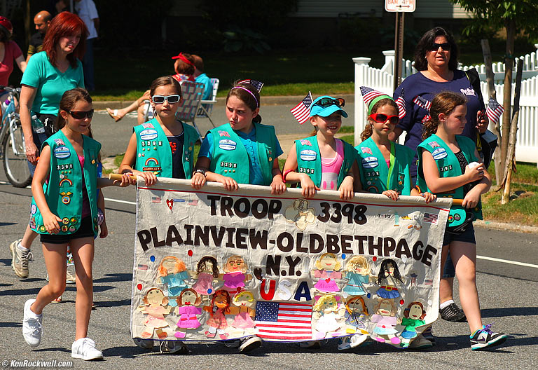 Troop 3398, Memorial Day Parade, Plainview, Long Island, 10:30 AM.