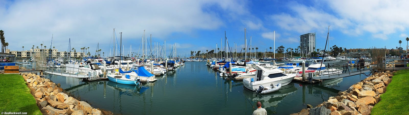 Panorama of Oceanside Harbor