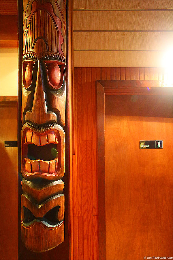 Bathroom Tiki, Harbor Hut, Morro Bay