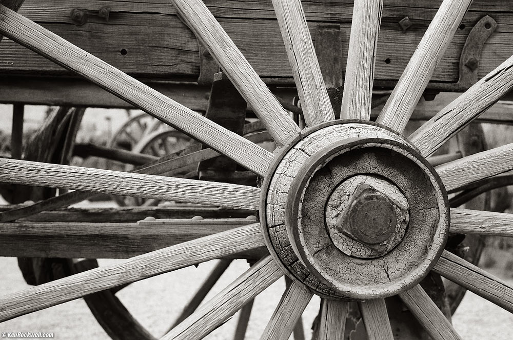 Wagon Wheel, Borax Museum, Furnace Creek Ranch, Death Valley, California 1:23 PM.