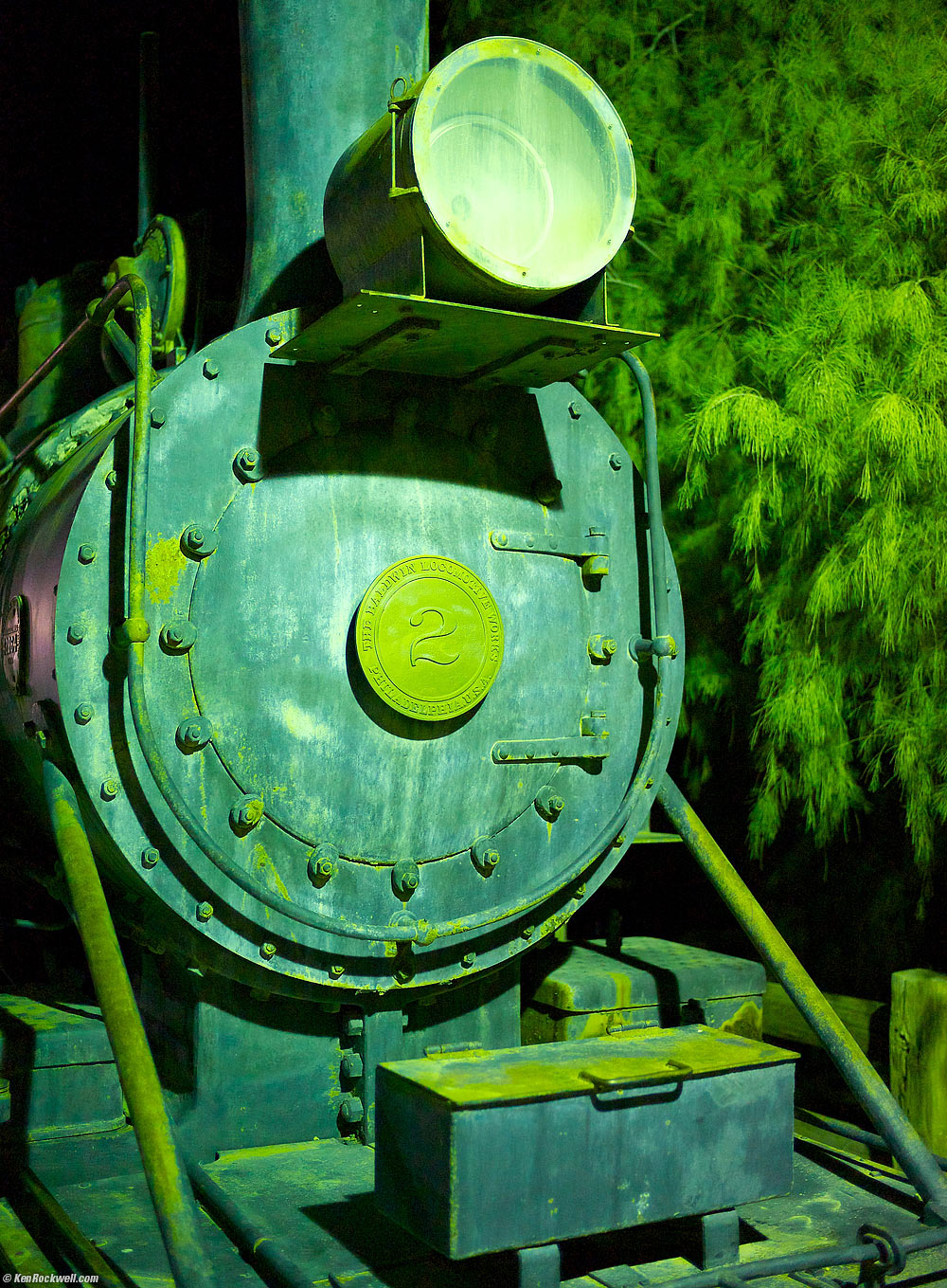 Baldwin Locomotive, Furnace Creek Ranch, Death Valley, California 7:22 PM