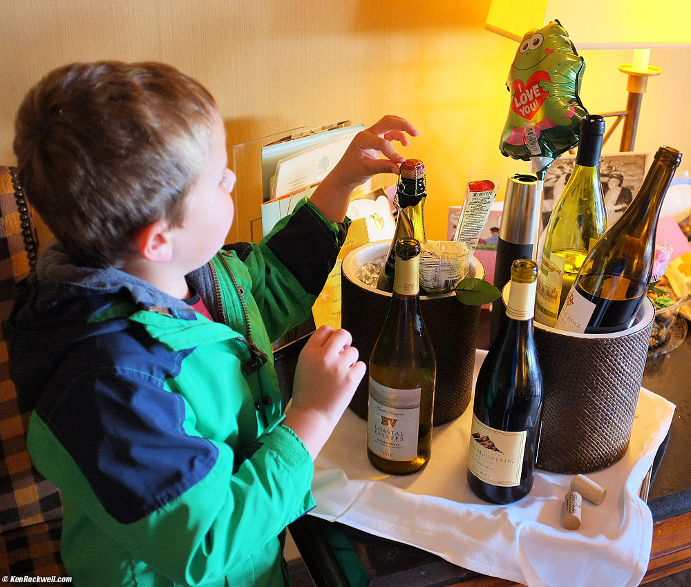 Ryan inspects some of the loot, 3:40 PM