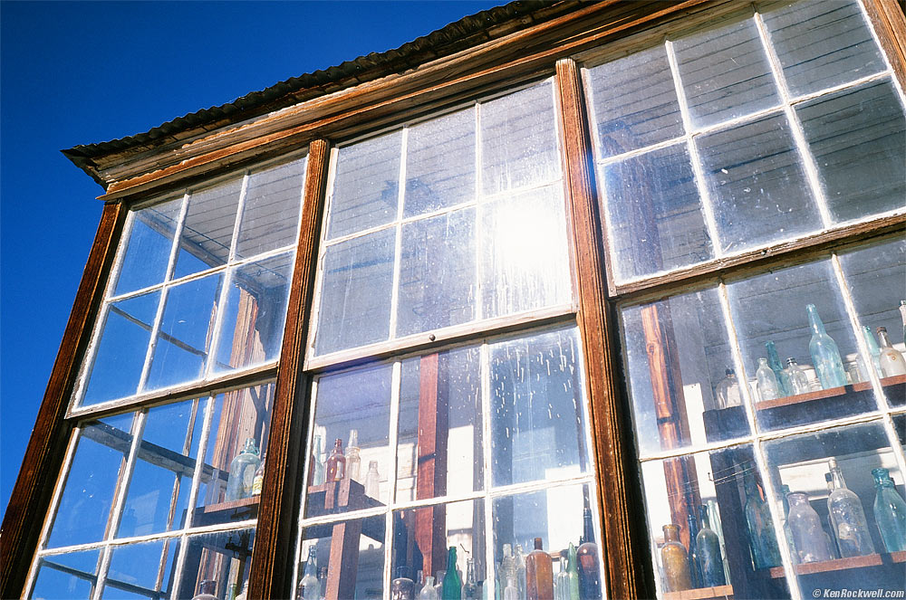 Shop Window with Brilliant Sun Reflection, Bodie