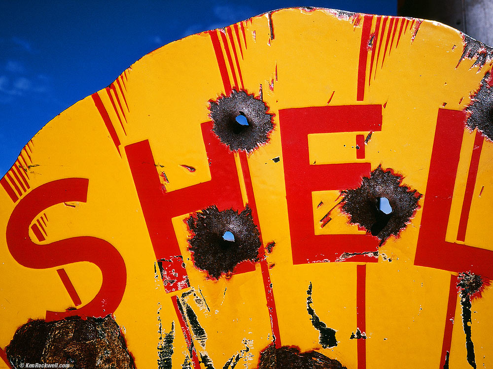 Shell Sign in Color, Bodie
