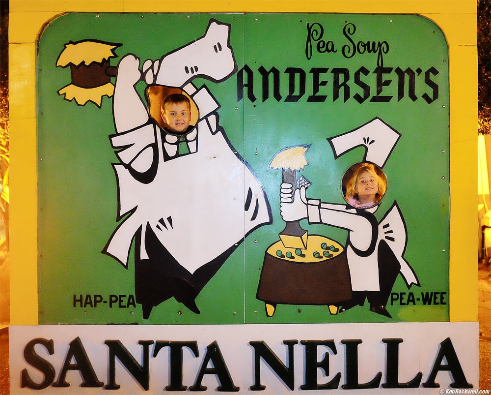 Ryan and Katie in the Pea Soup Anderson's Sign
