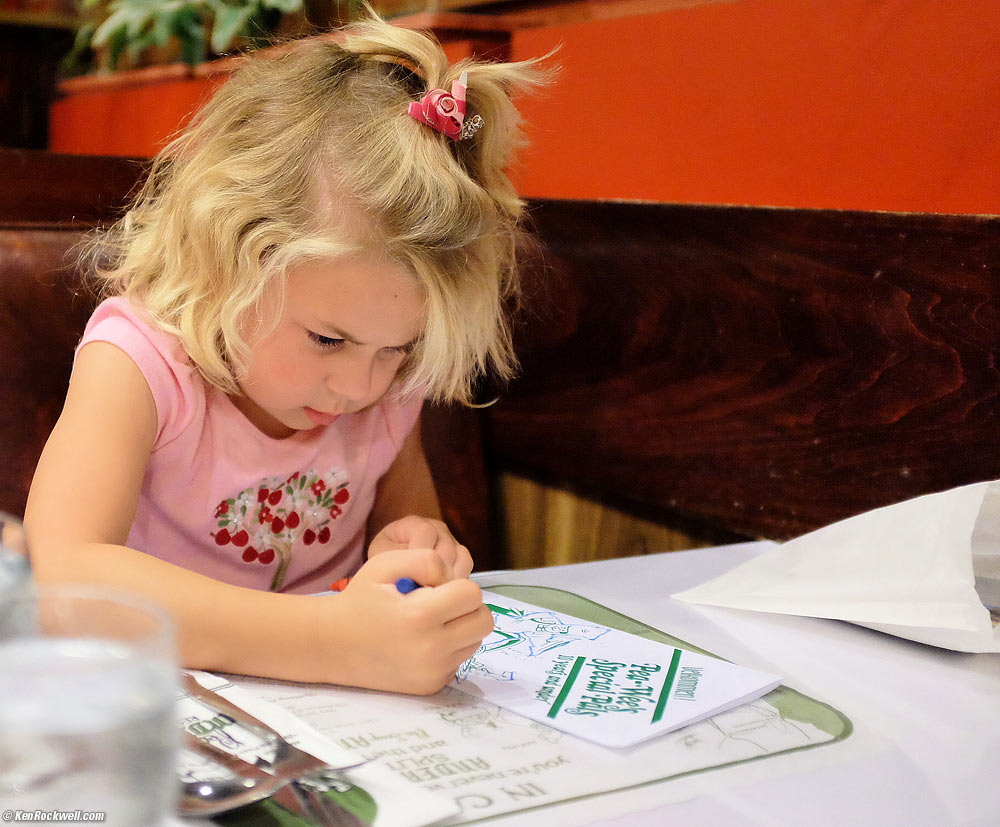 Katie Colors Her Kid's Menu