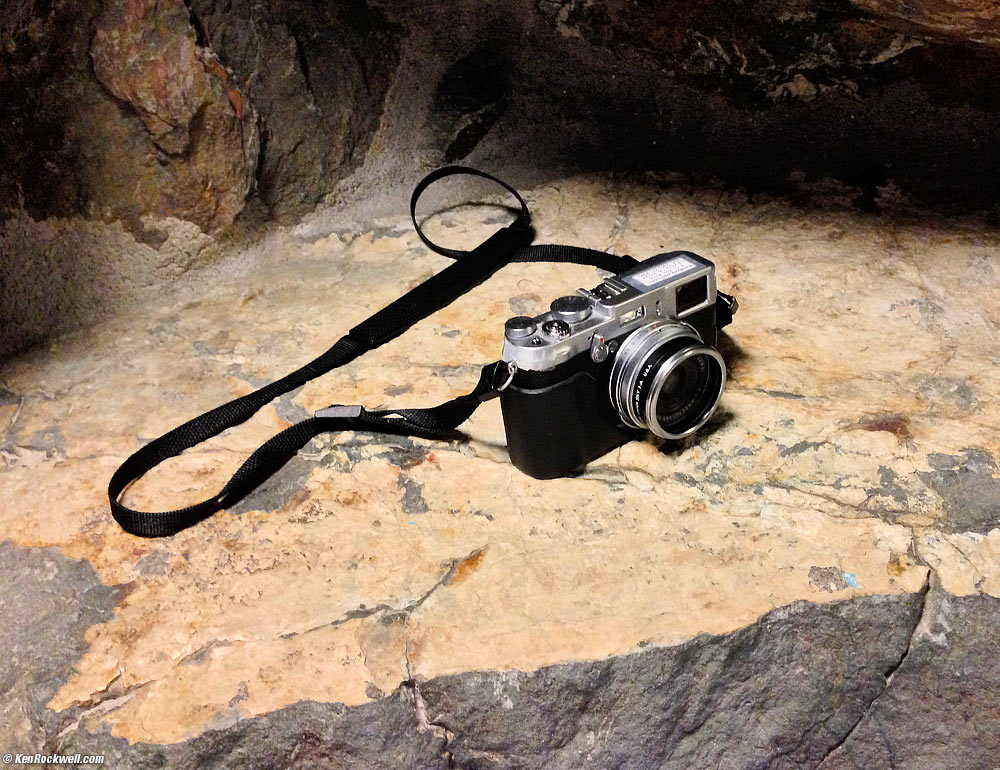 My X100S Lounges on the Stone, Madonna Inn