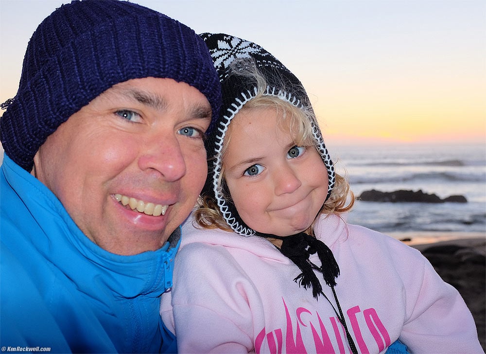 Dada and Katie at the Elephant Seals, Piedras Blancas