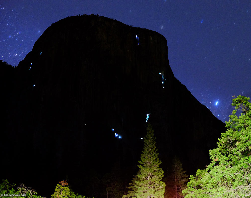 El Capitan Filled with Stars, Yosemite Valley