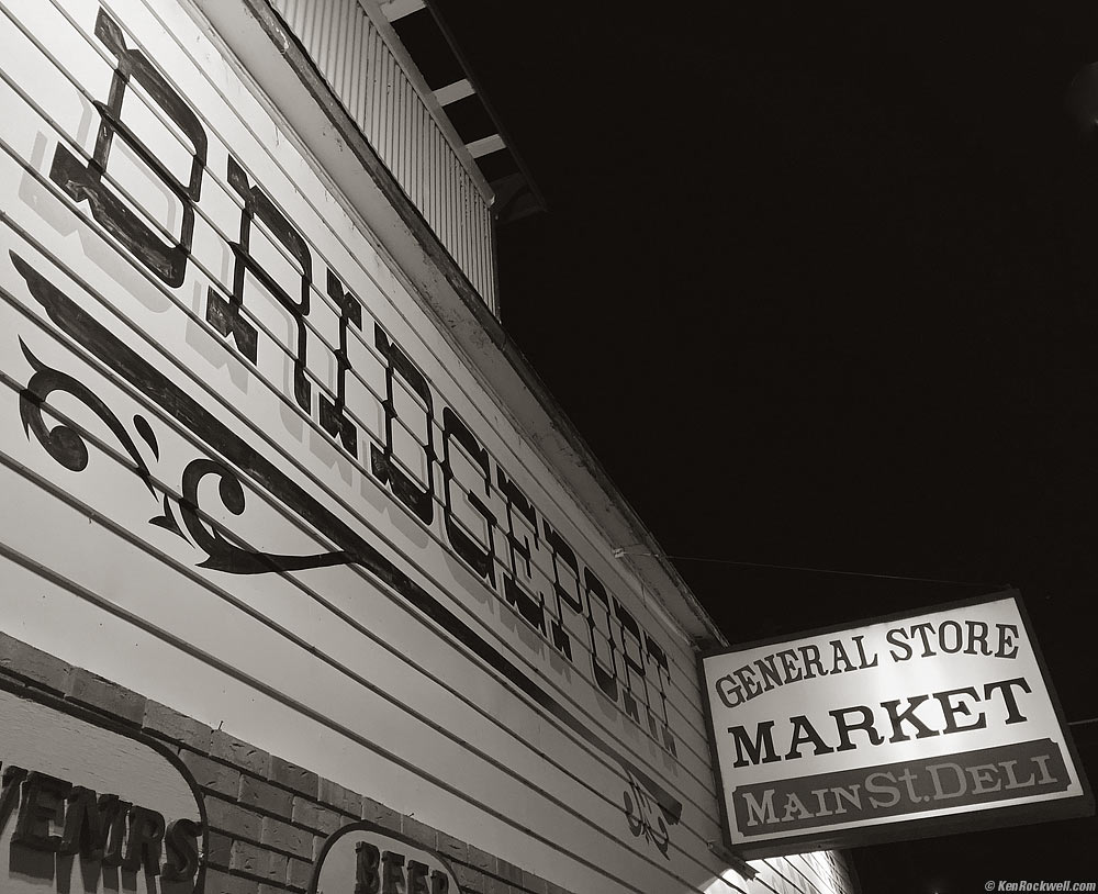 General Store Market at Night, Bridgeport, California