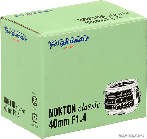 Box, Voigtlander 40mm f/1.4