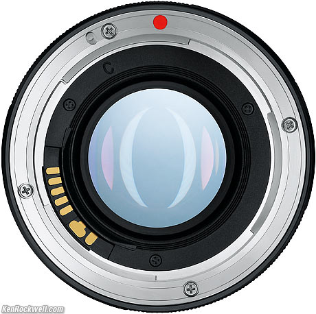 Zeiss 50mm f/1.4 rear
