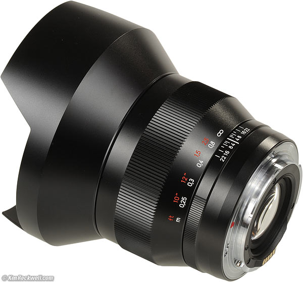 Rear, Zeiss 15mm f/2.8 Distagon