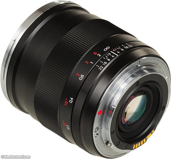 Rear, Zeiss 25mm f/2 Distagon