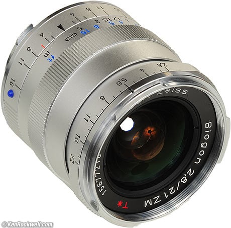 Zeiss ZM 21mm f/2.8.