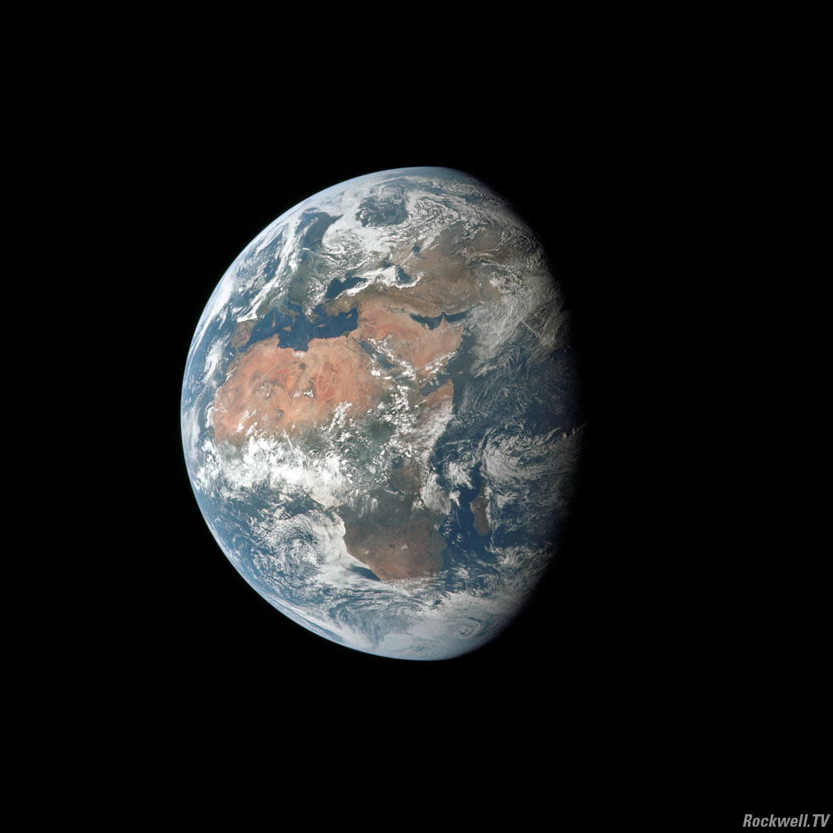 Earth as seen from Apollo 11