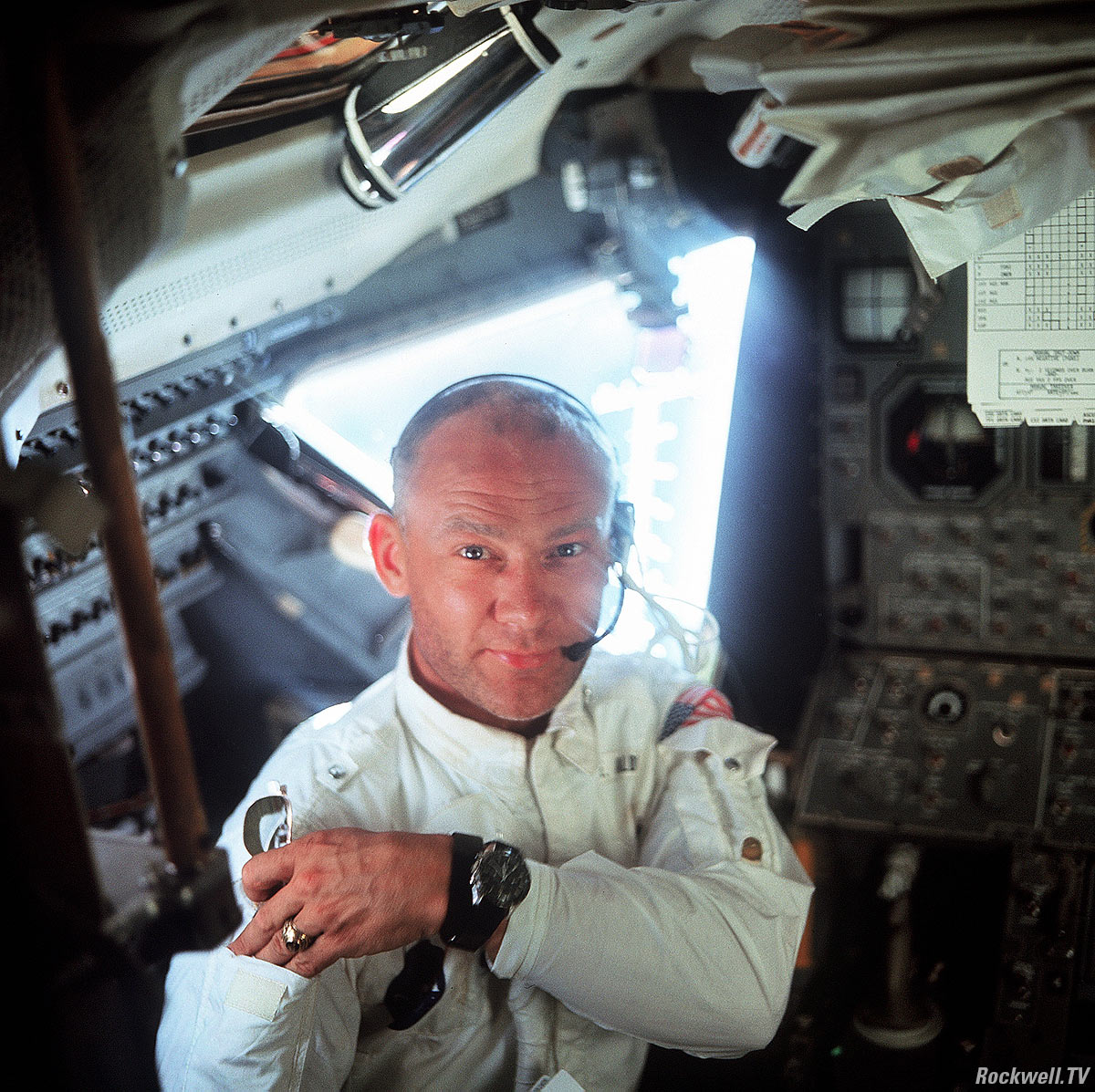 Aldrin during descent