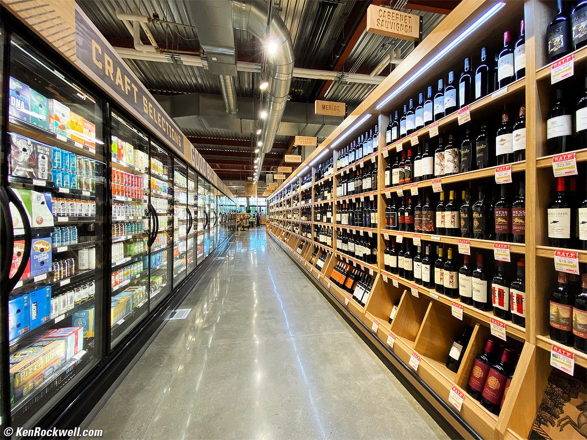 Supermarket Beer & Wine Section