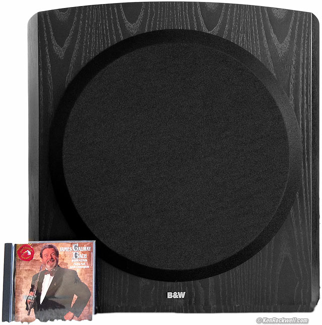 B&W ASW850 with a CD