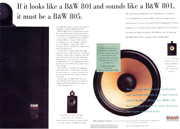 B&W Matrix 805 Ad