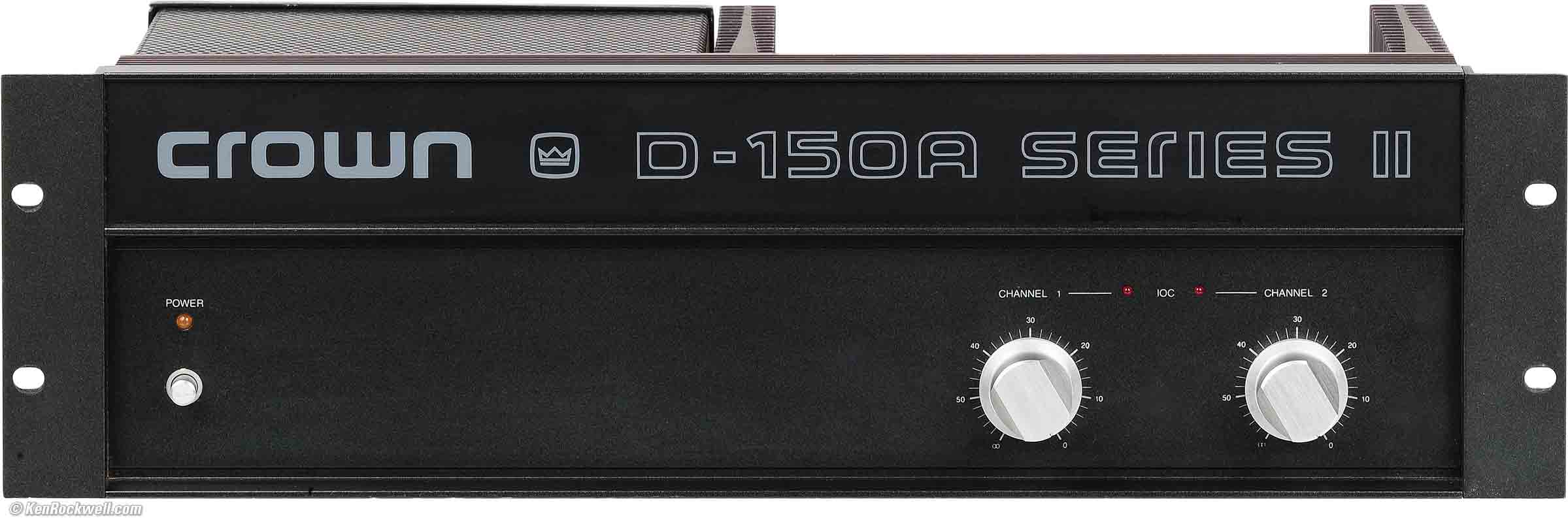 Crown D150A Series II Review & Lab Measurements by Ken Rockwell