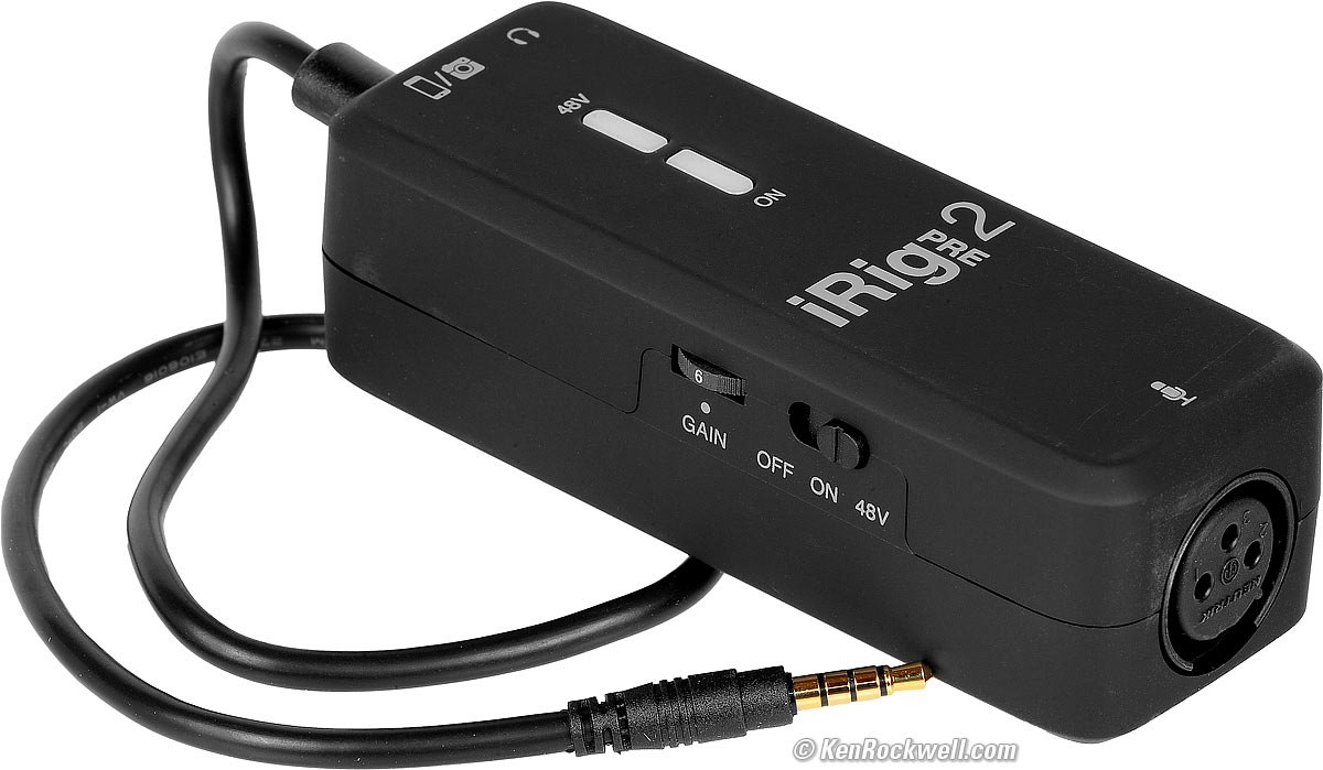 IK Multimedia iRig PRE Microphone Interface for iOS Devices