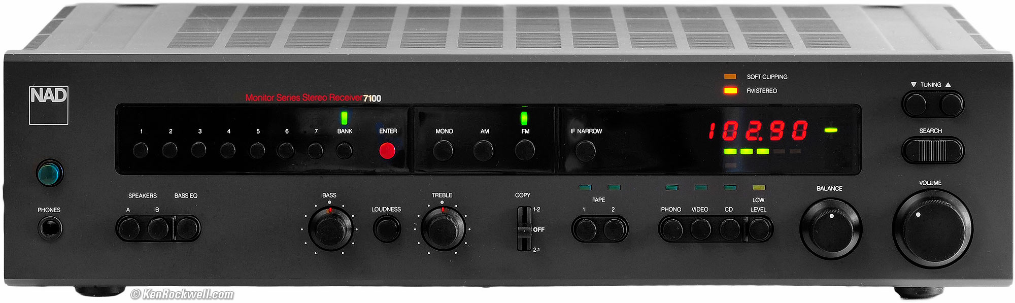 built-in AM/FM NAD 7120 Stereo Receiver Amplifier w/phono 