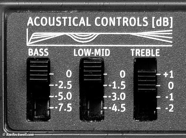 Neumann KH 120 A acoustical controls