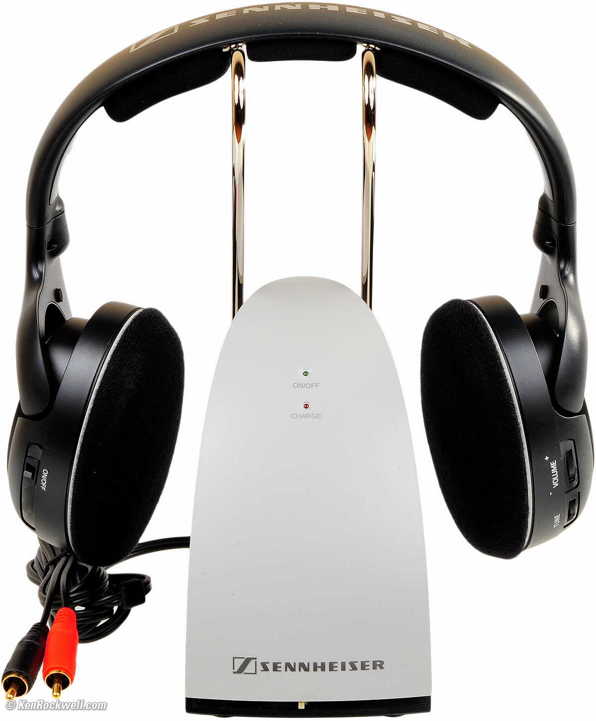 Black Sennheiser On Ear Wireless Headphones With Charging Dock RS120 